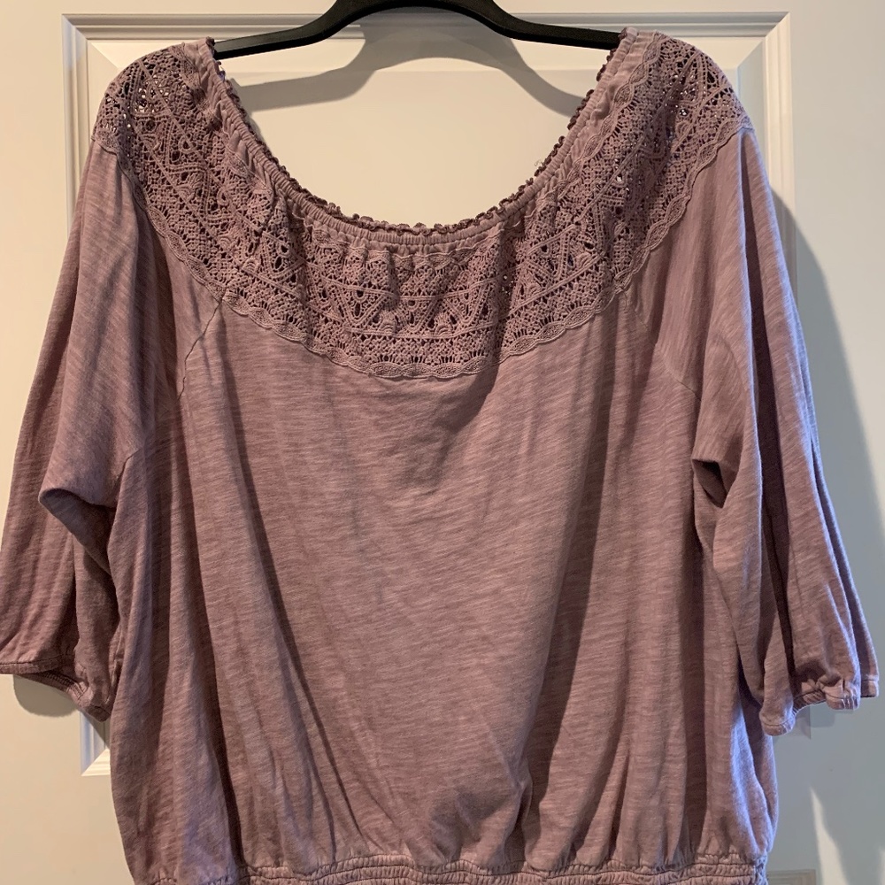 Purple knit top